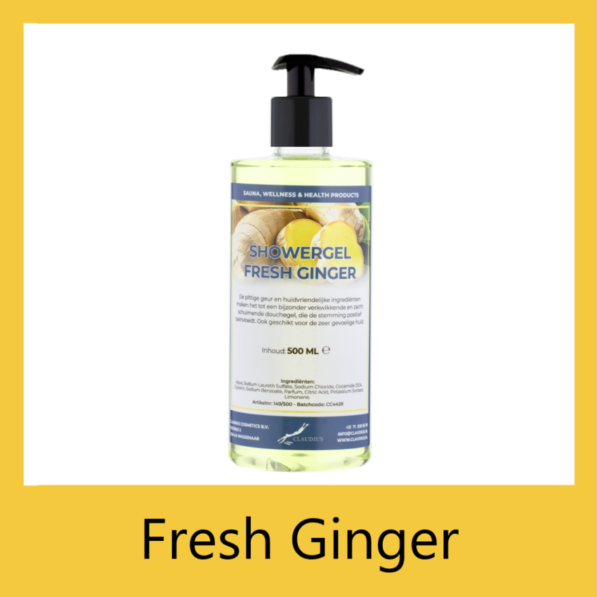 Showergel Fresh Ginger 500 ml met pomp