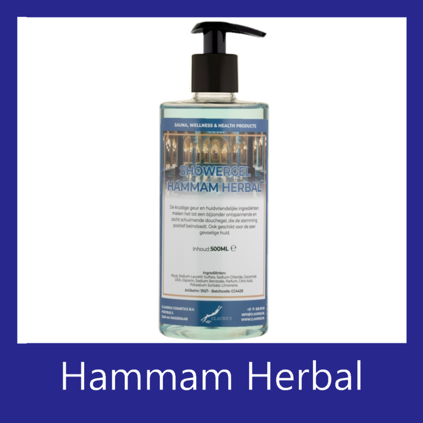 Showergel Hammam Herbal 500 ml met pomp