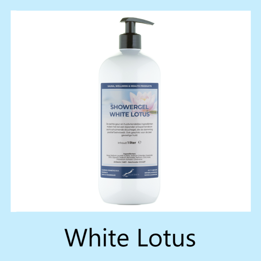 Showergel White Lotus 1 liter met pomp