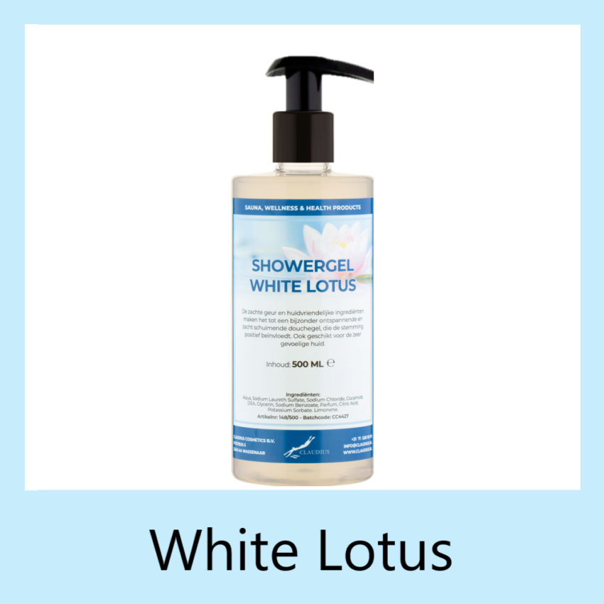 Showergel White Lotus 500 ml met pomp