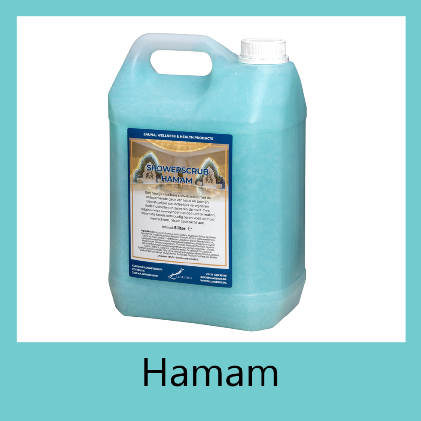 Showerscrub Hamam 5 liter met kader