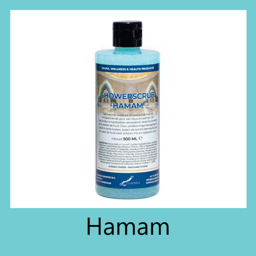 Showerscrub Hamam 500 ml met kader