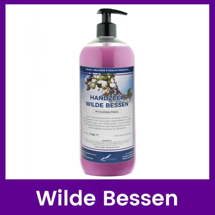 Handzeep Wilde Bessen met pomp transparant