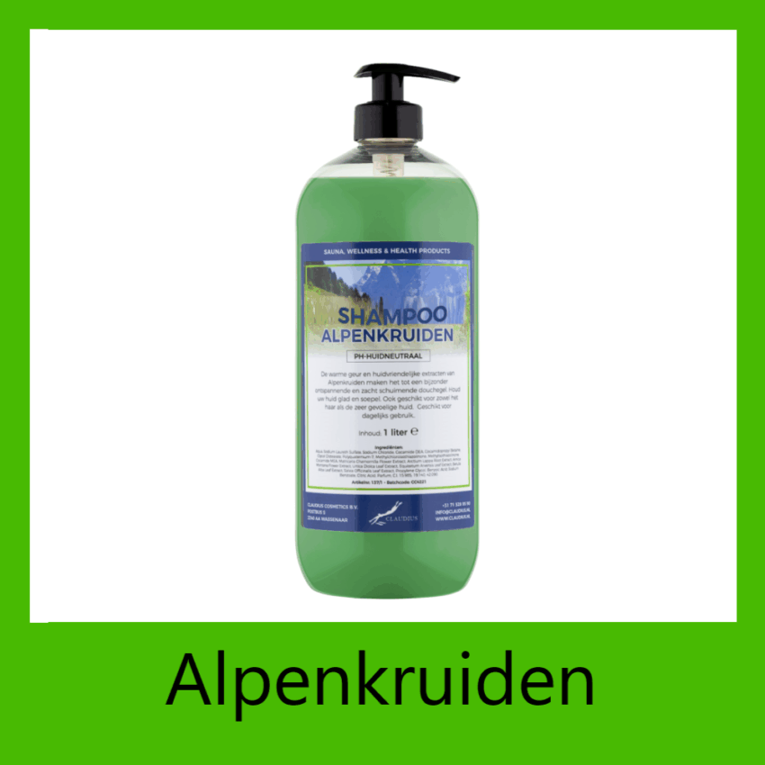 Alpenkruiden 1 liter met pomp (transparant)