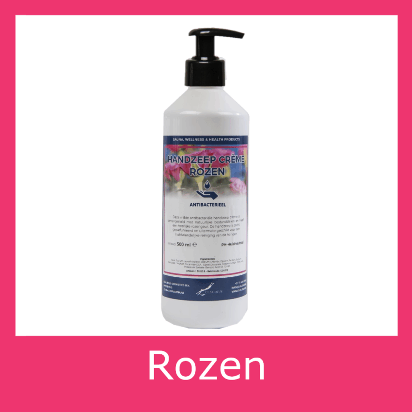 Handzeep Rozen 500 ml met pomp